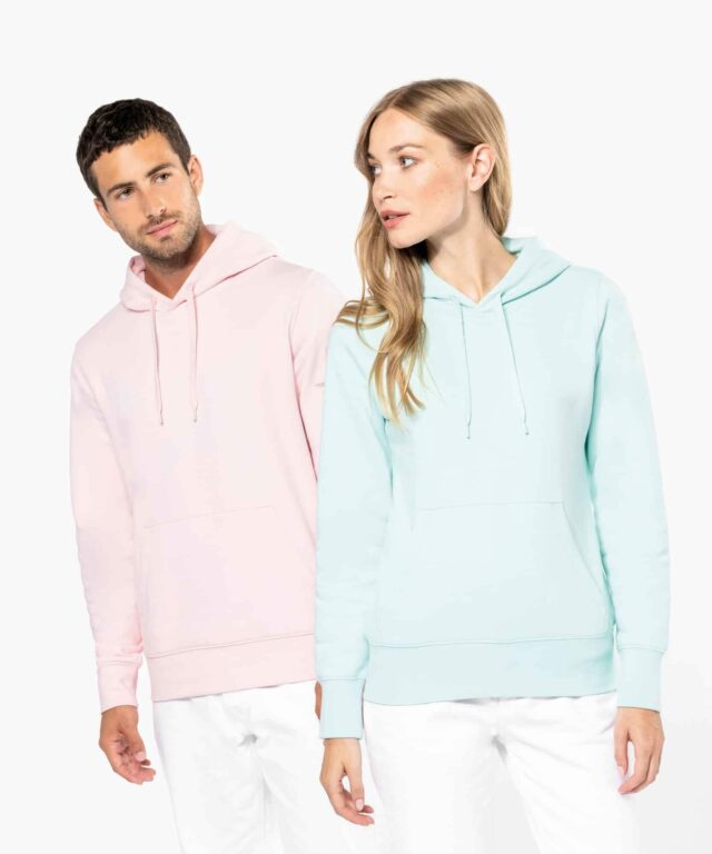 Sweat à capuche unisexe en coton bio
