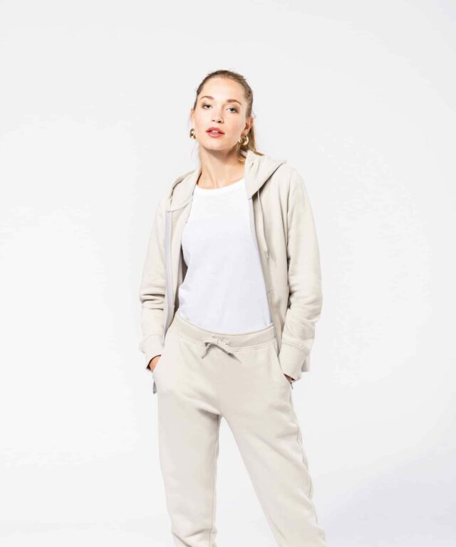 Sweat zippé femme en coton bio