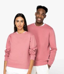 Pull col rond premium unisexe en coton bio