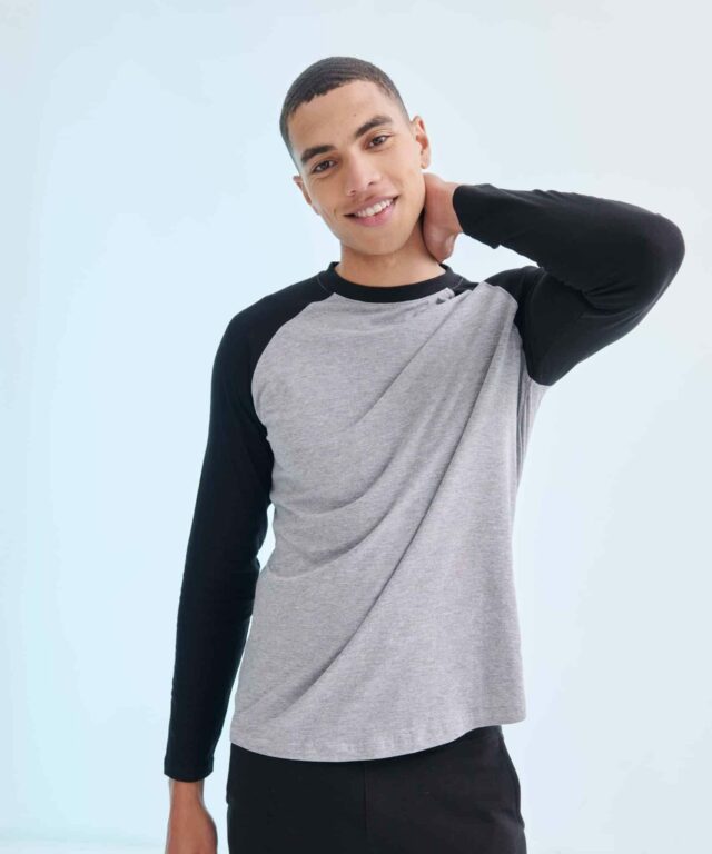 T-shirt baseball manches longues unisexe