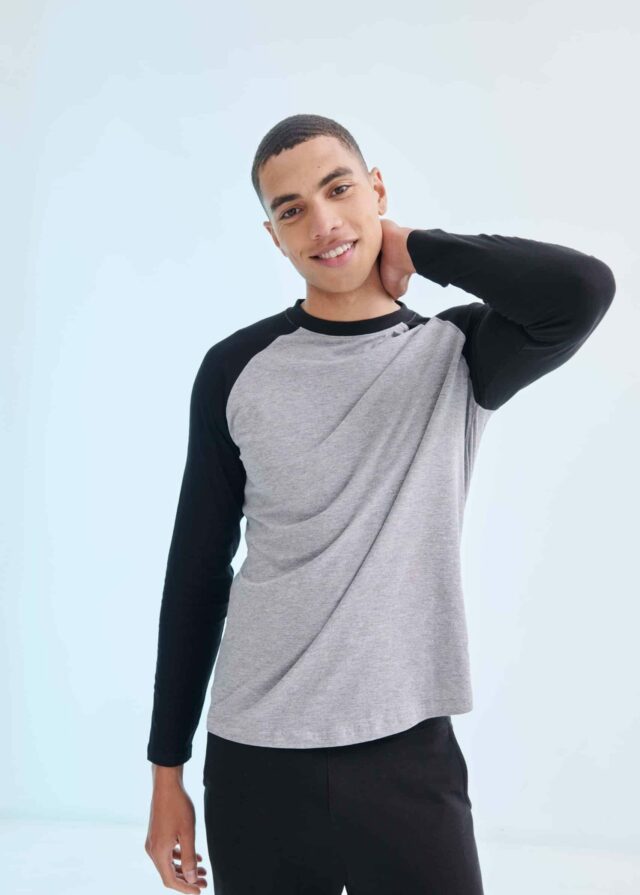 T-shirt baseball manches longues unisexe