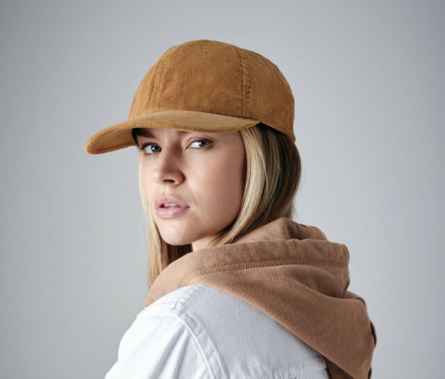 Casquette en velours côtelé