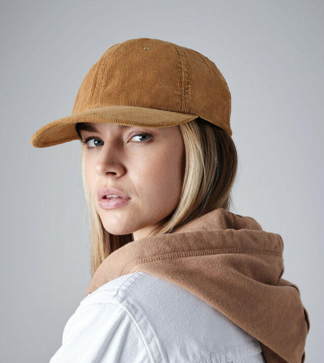 Casquette en velours côtelé